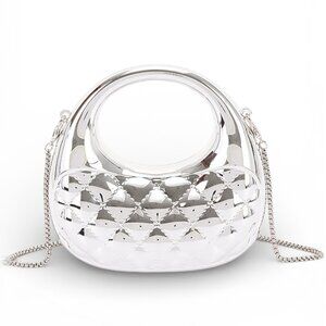 BNWT Brand New Mini Molded Acrylic Top Petite Clutch Bag Crossbody Bag